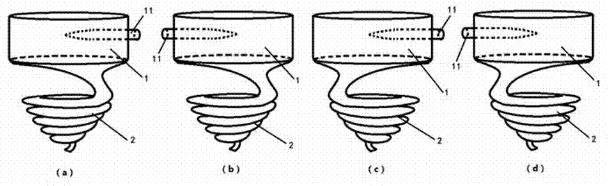 Water activating method and device by double-vortex-body vortex