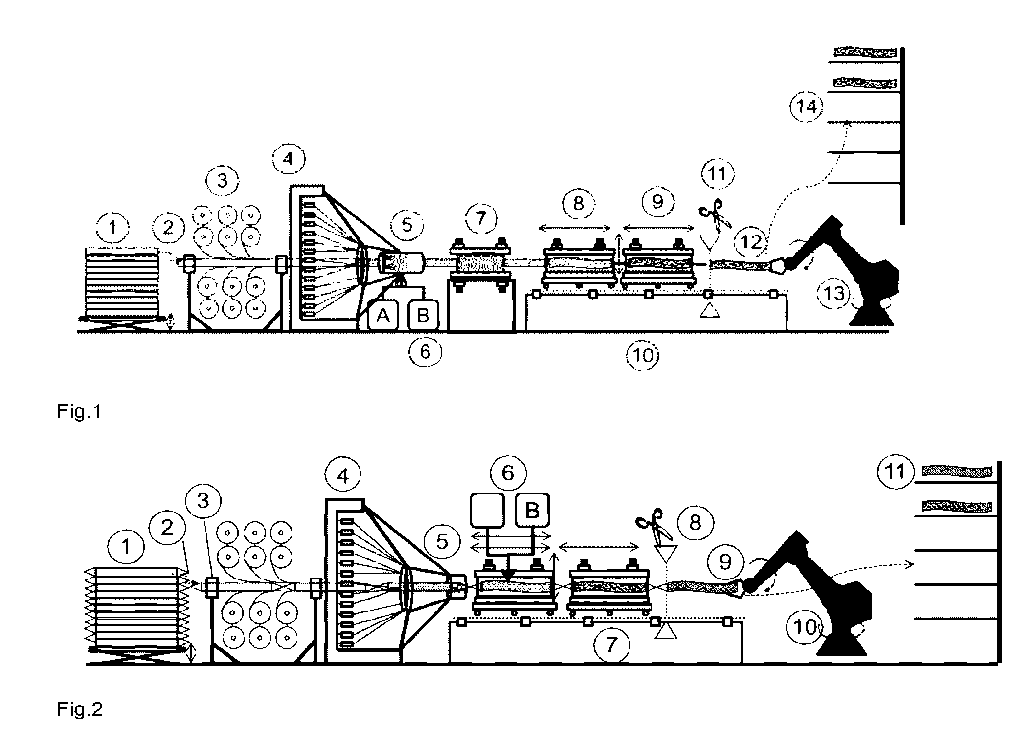 Continuous production of profiles in a sandwich type of construction with foam cores and rigid-foam-filled profile