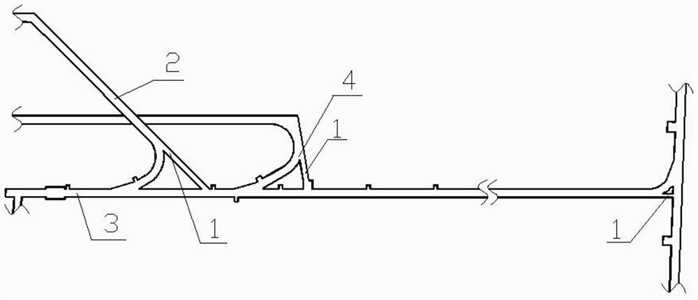 Pilot-tunneling roadway belt conveyor continuous gangue removing device for large-curvature-radius winding roadway construction