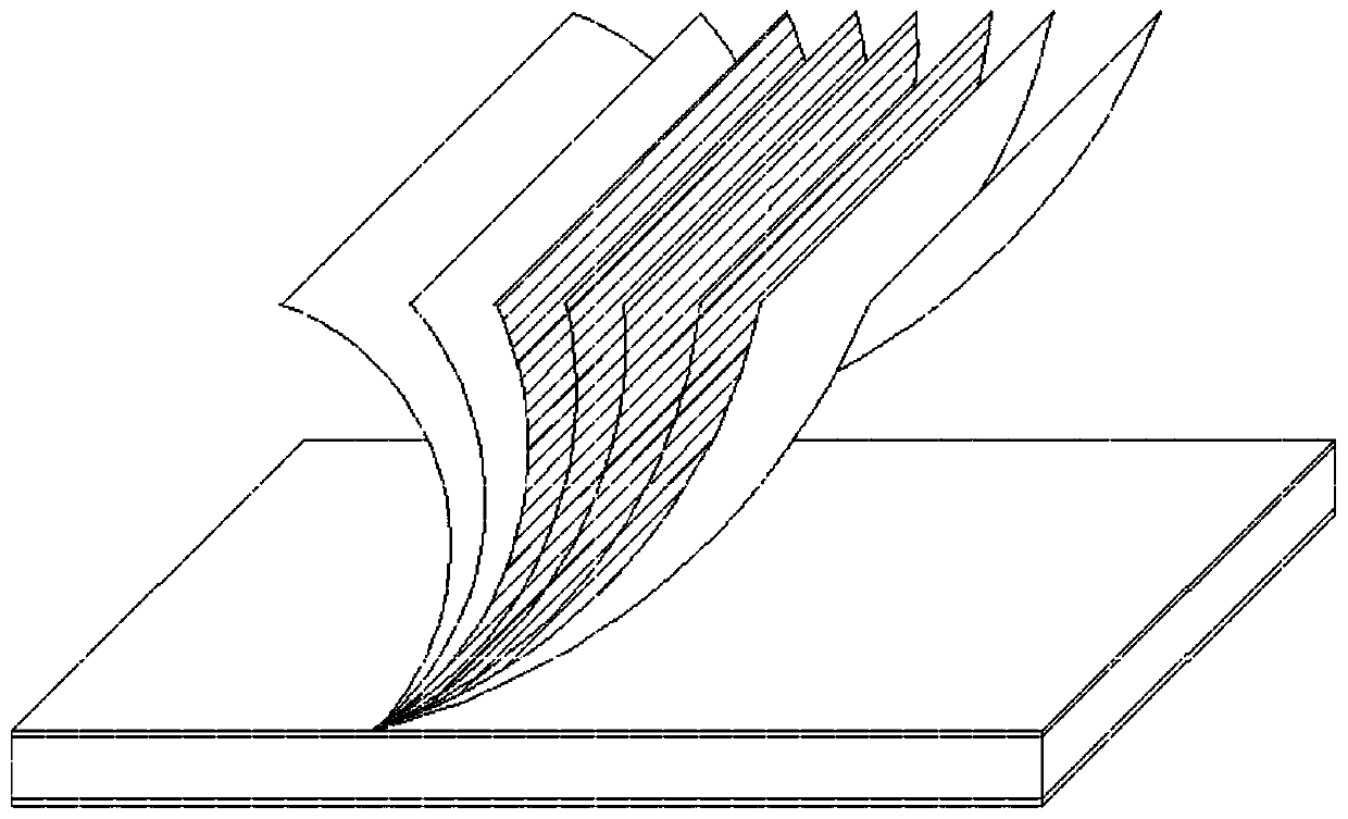 Paint process of visual angle color-changing wood floor