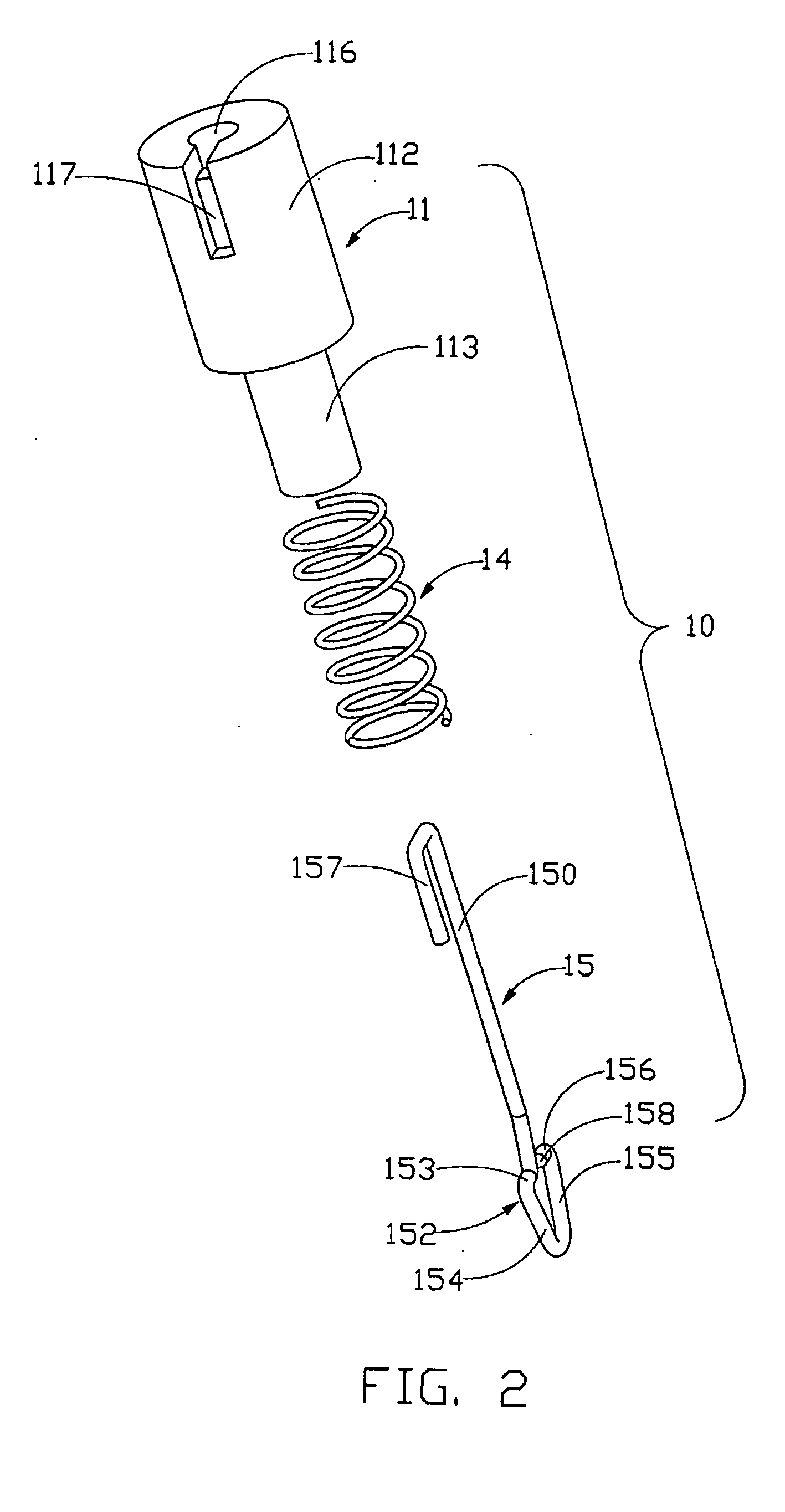 Fastener for mounting heat-radiator to electronic device