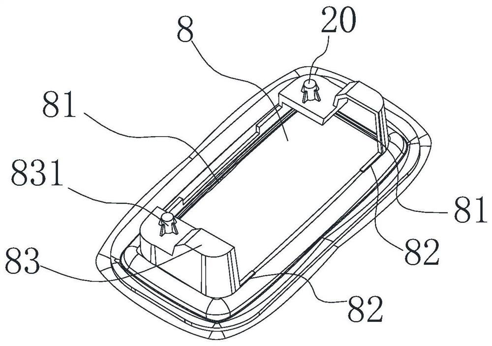 Rear reading light assembly and car