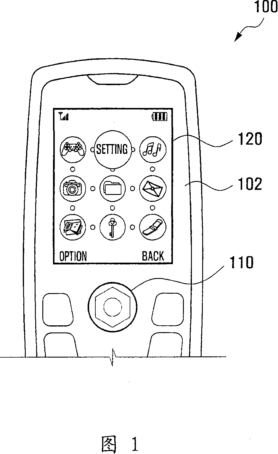 Portable device and method for displaying menu in portable device