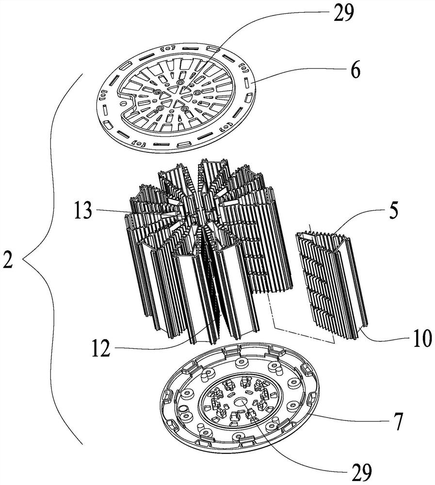 A high heat dissipation led corn lamp