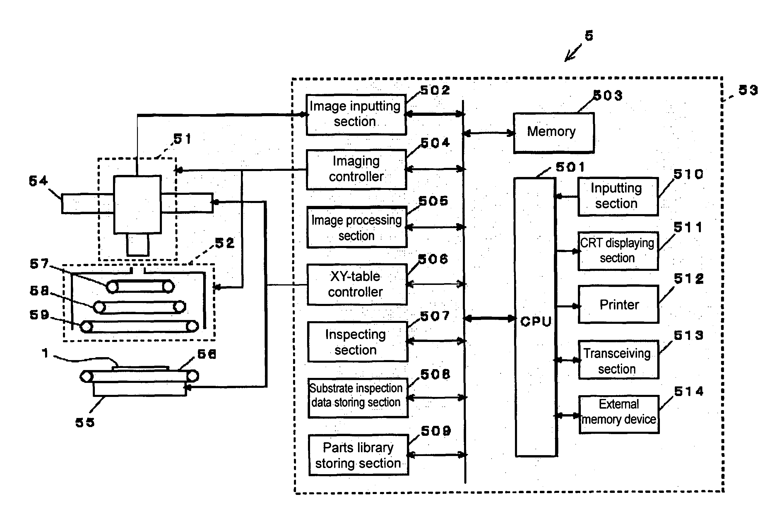 Mounting-error inspecting method and substrate inspecting apparatus using the method