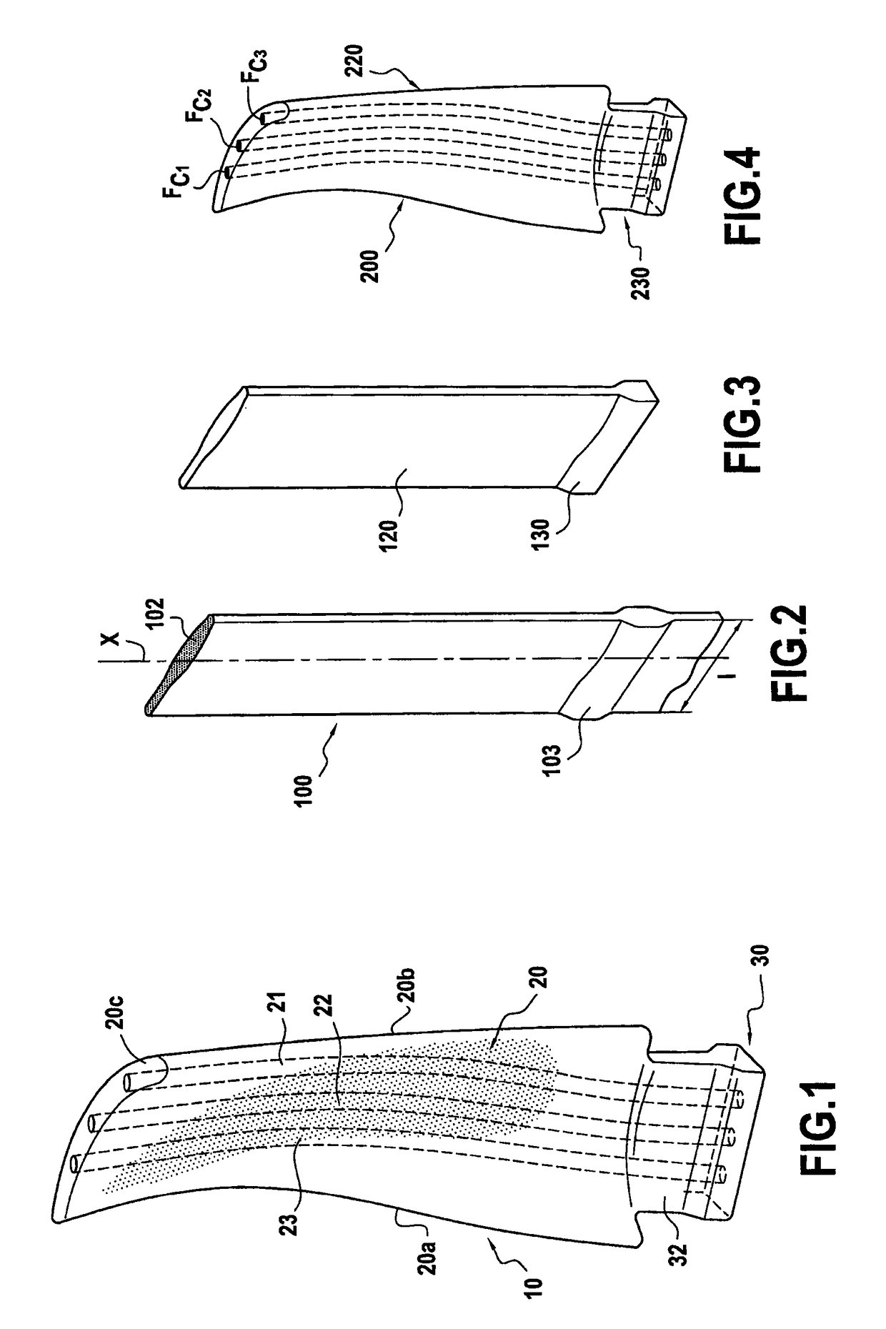 Method of fabricating a composite material blade having internal channels, and a composite material turbine engine blade