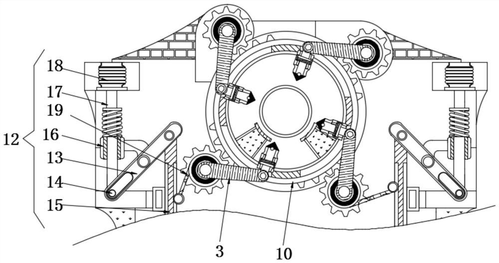 Energy-saving type production and processing auxiliary equipment for plastic particles with same size