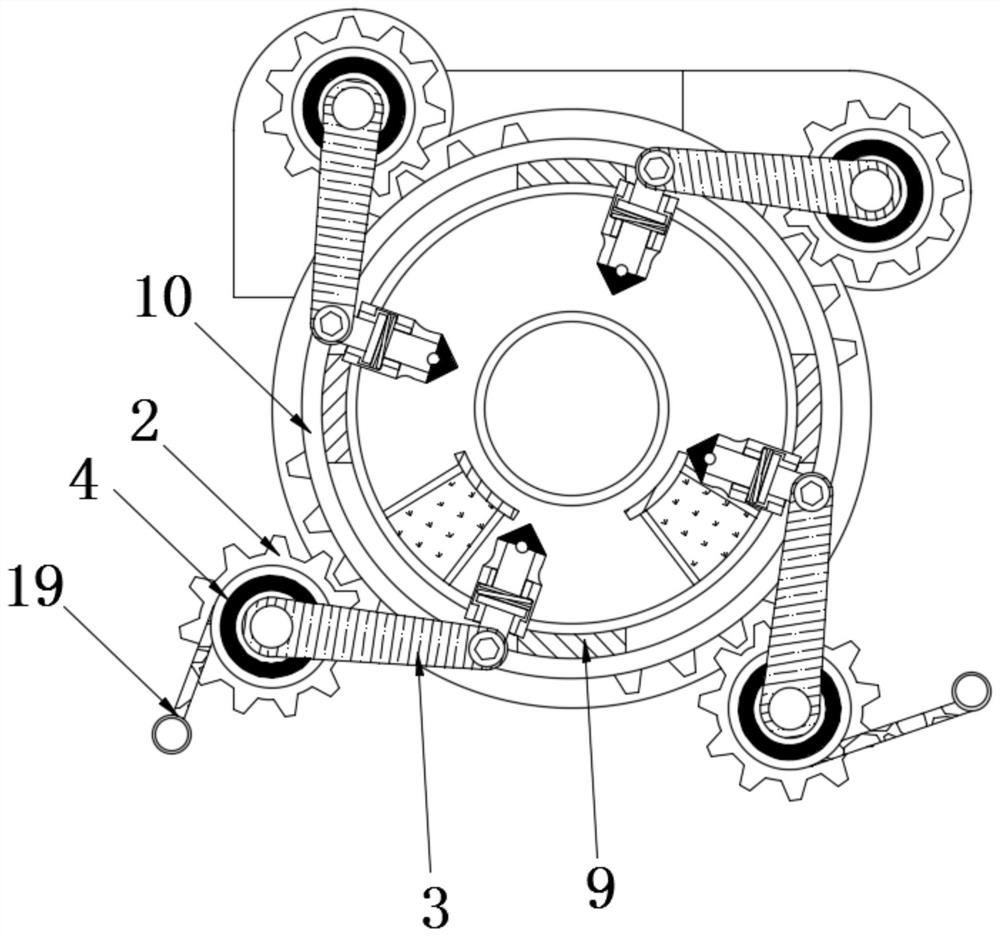 Energy-saving type production and processing auxiliary equipment for plastic particles with same size