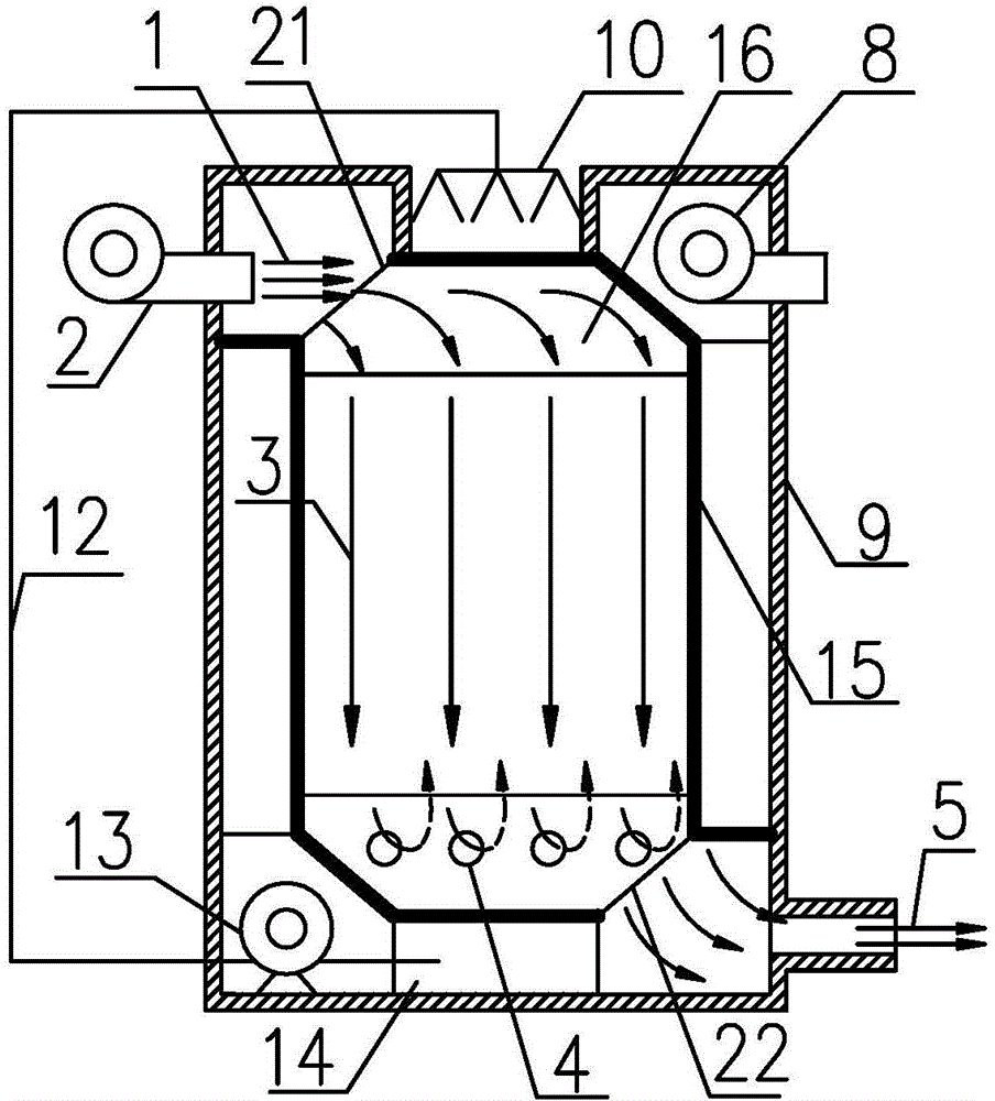 Countercurrent plate type dew-point indirect evaporative cooler with internal dividing structure, and channel clapboard