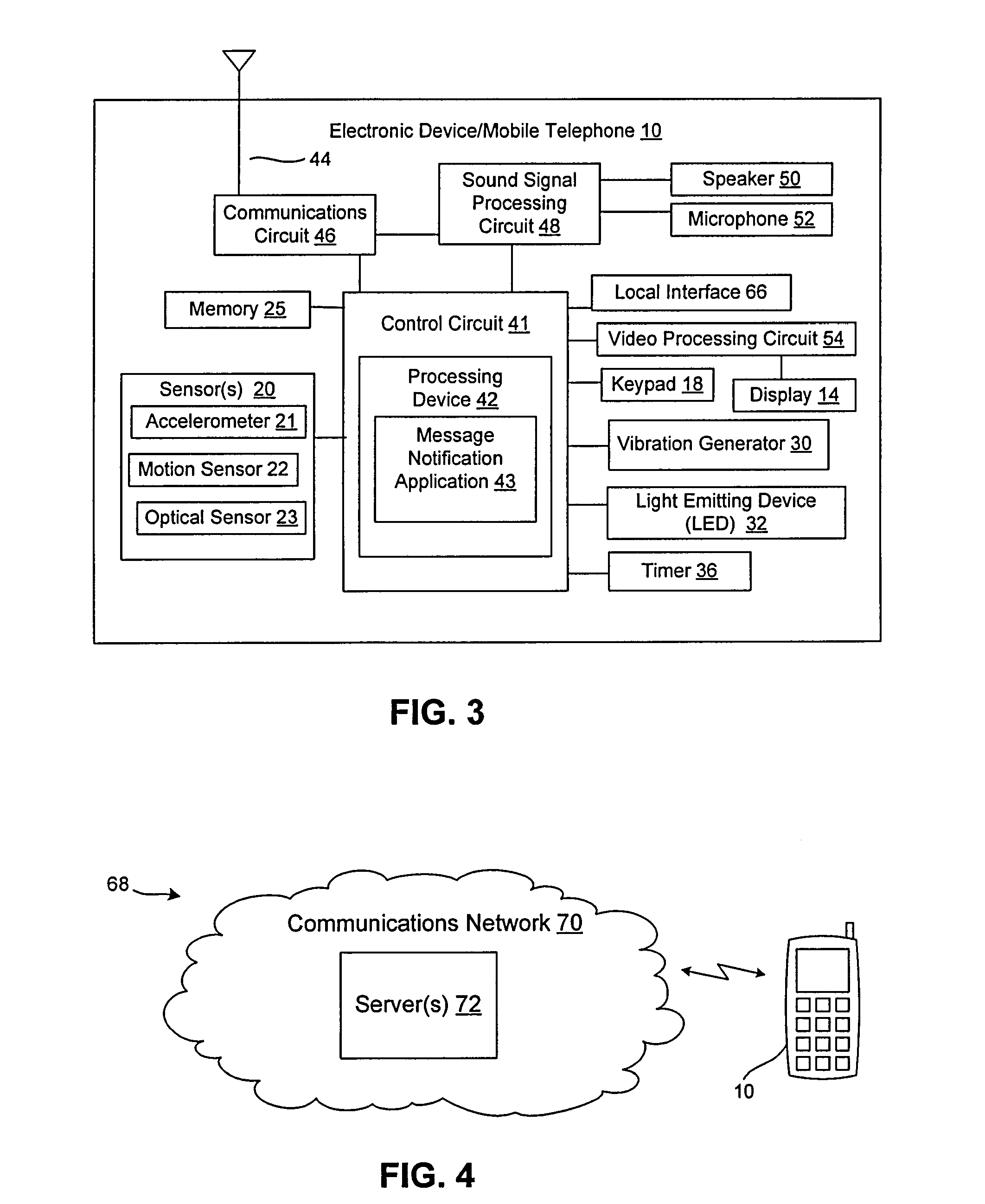 System and method for generating a message notification based on sensory detection