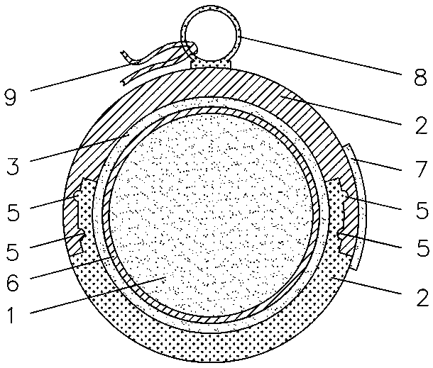 Bathing body provided with decorative layer, external connecting device and hard shell