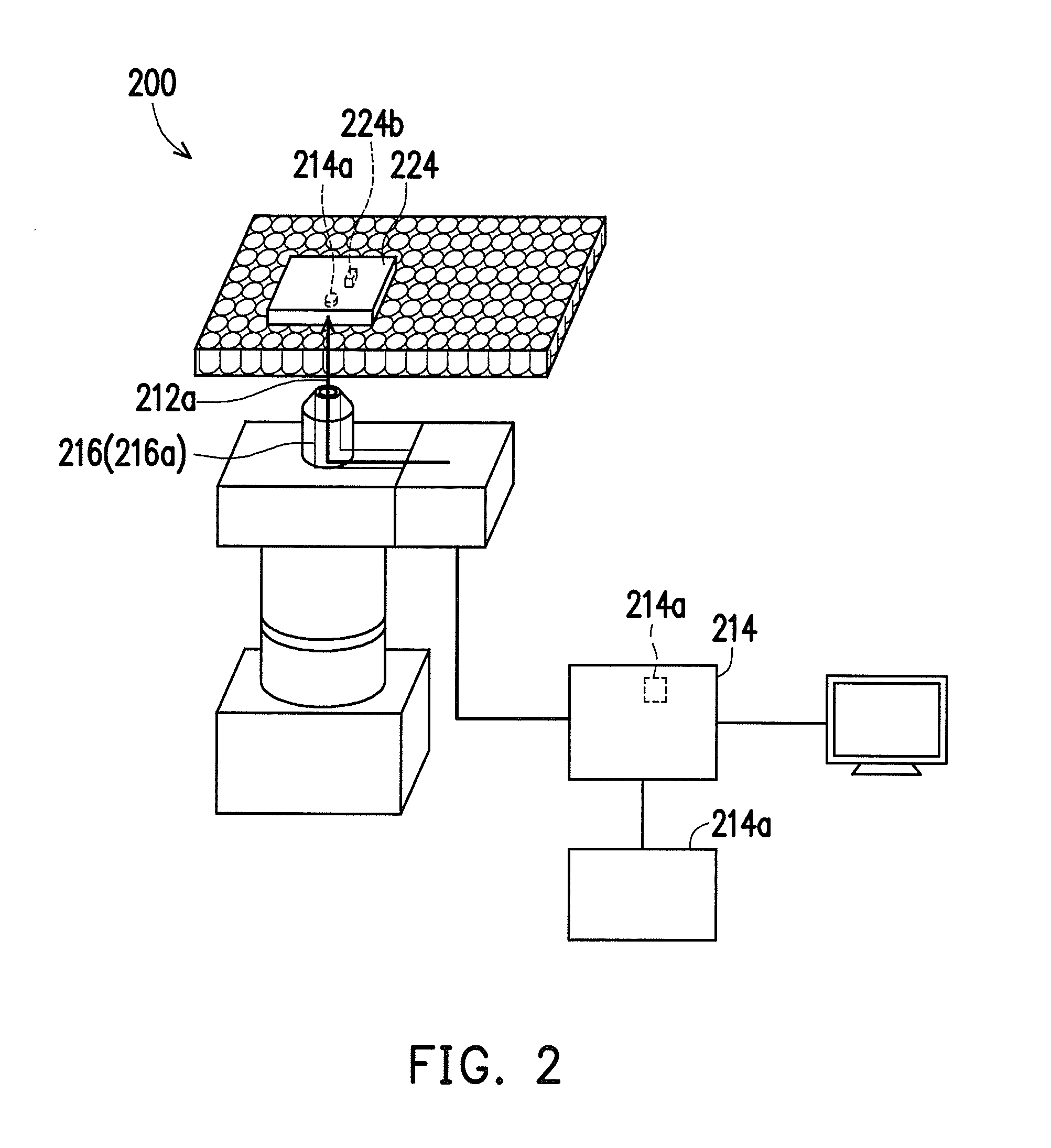 Biological detection calibration system and operating method thereof