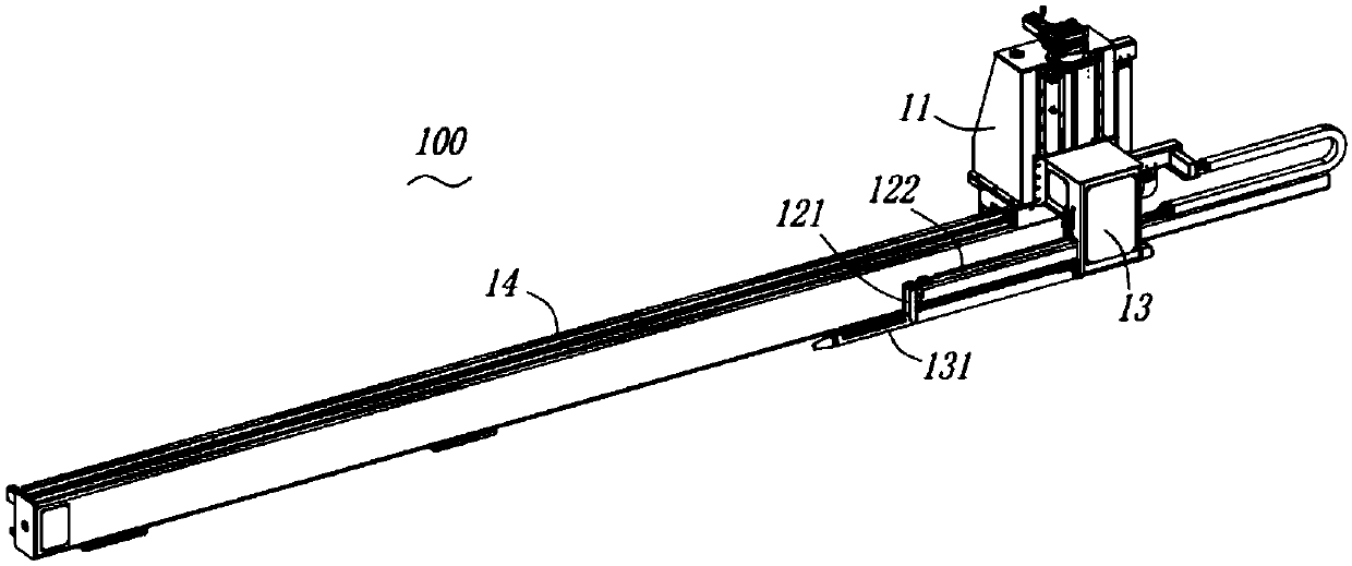 Short pipe fixed-length discharging device and pipeline fixed-length machining system with device