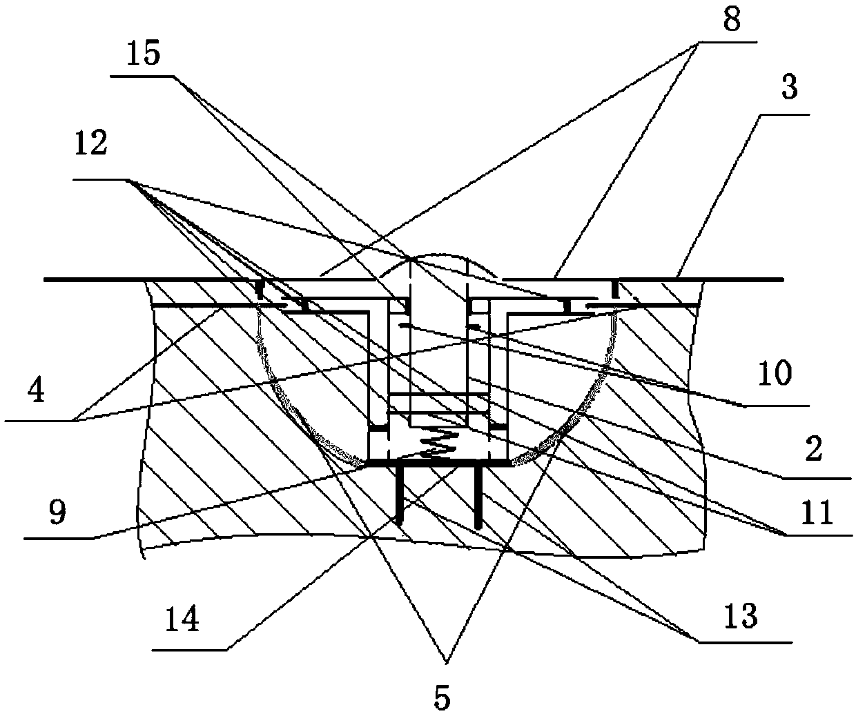 Self-deicing and snow-removing device and anti-icing road system