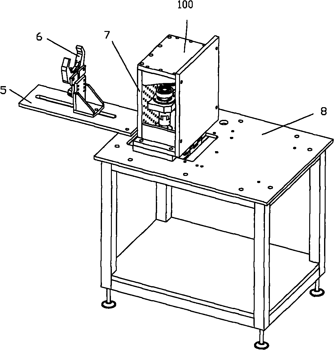 Testing device for load of jig saw
