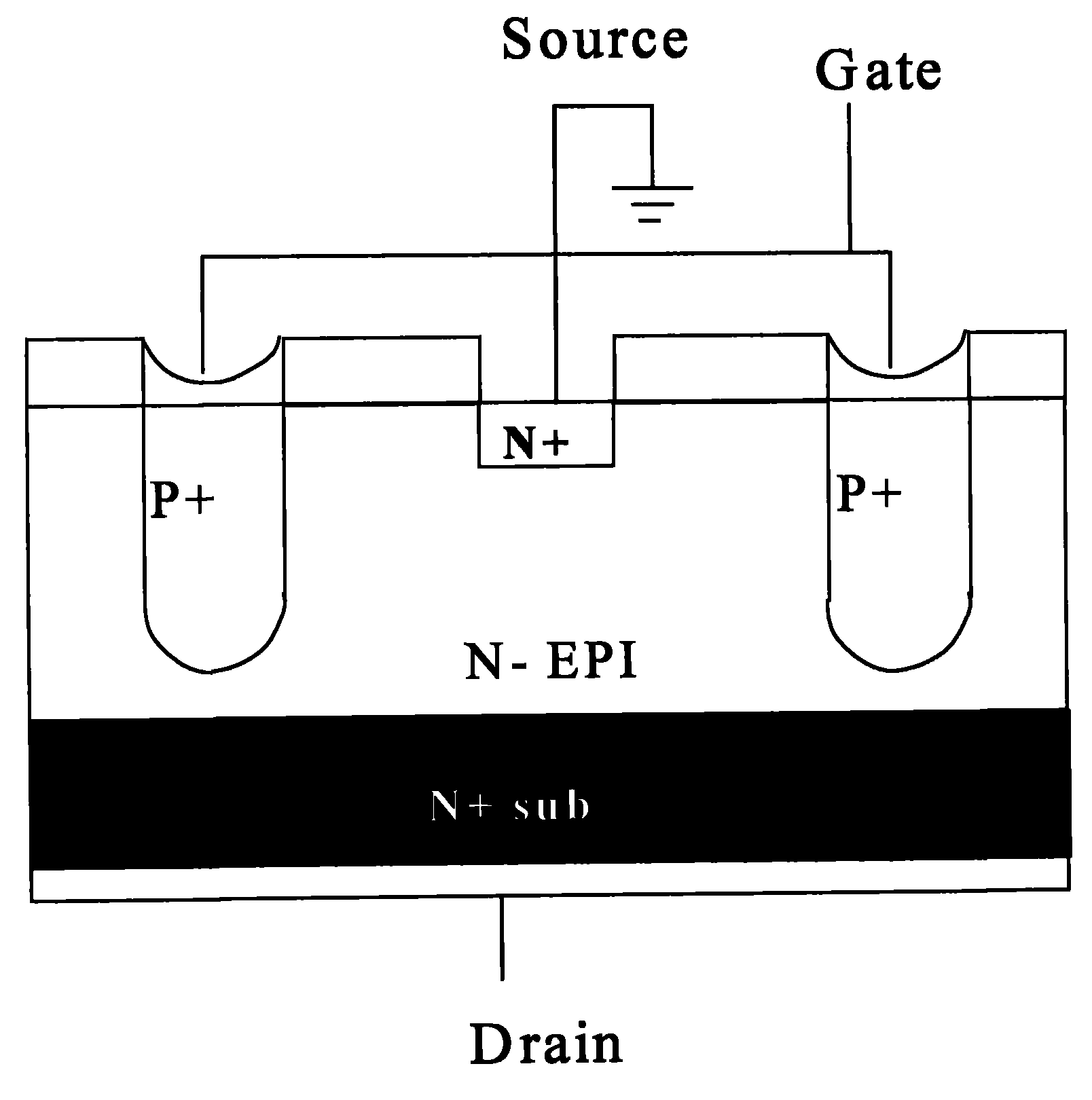 Process of 0.5mum vertical JFET (Junction Field-effect Transistor)