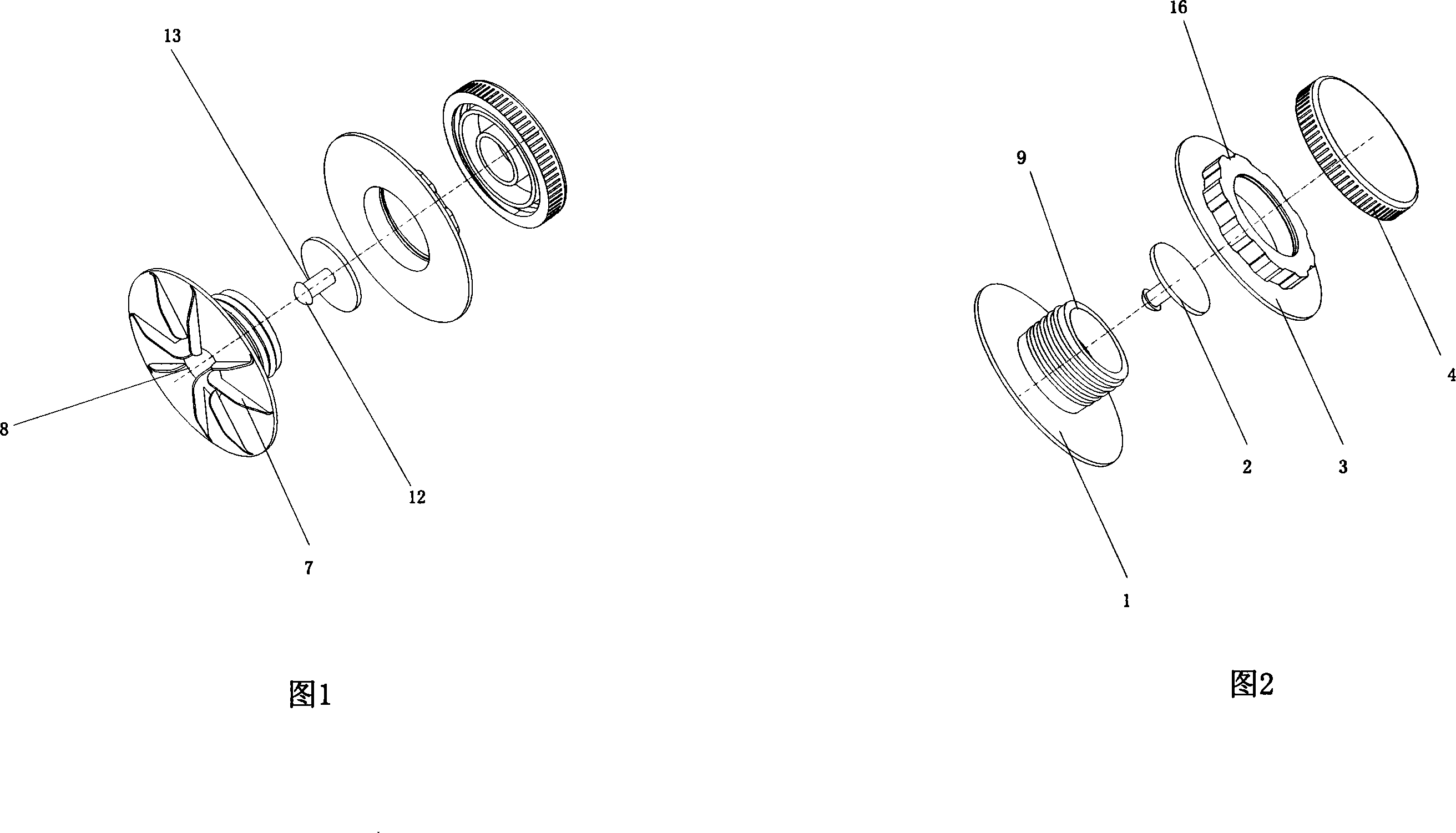 Vacuum compression bag gas nozzle with improved structure