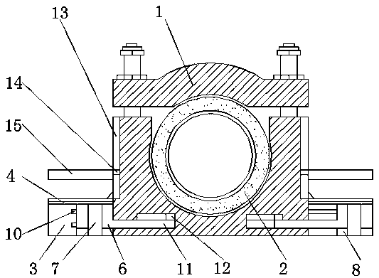 Medium and heavy plate working bearing seat convenient to mount