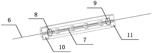 Fiber laser microphone with special-shaped spring type sensibilization structure