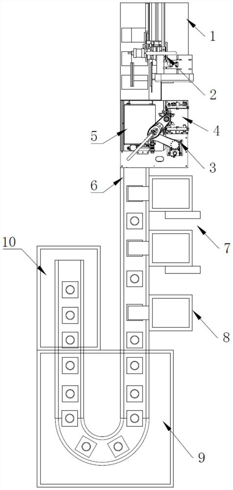 Automatic forming device and process for direct-drive motor shell