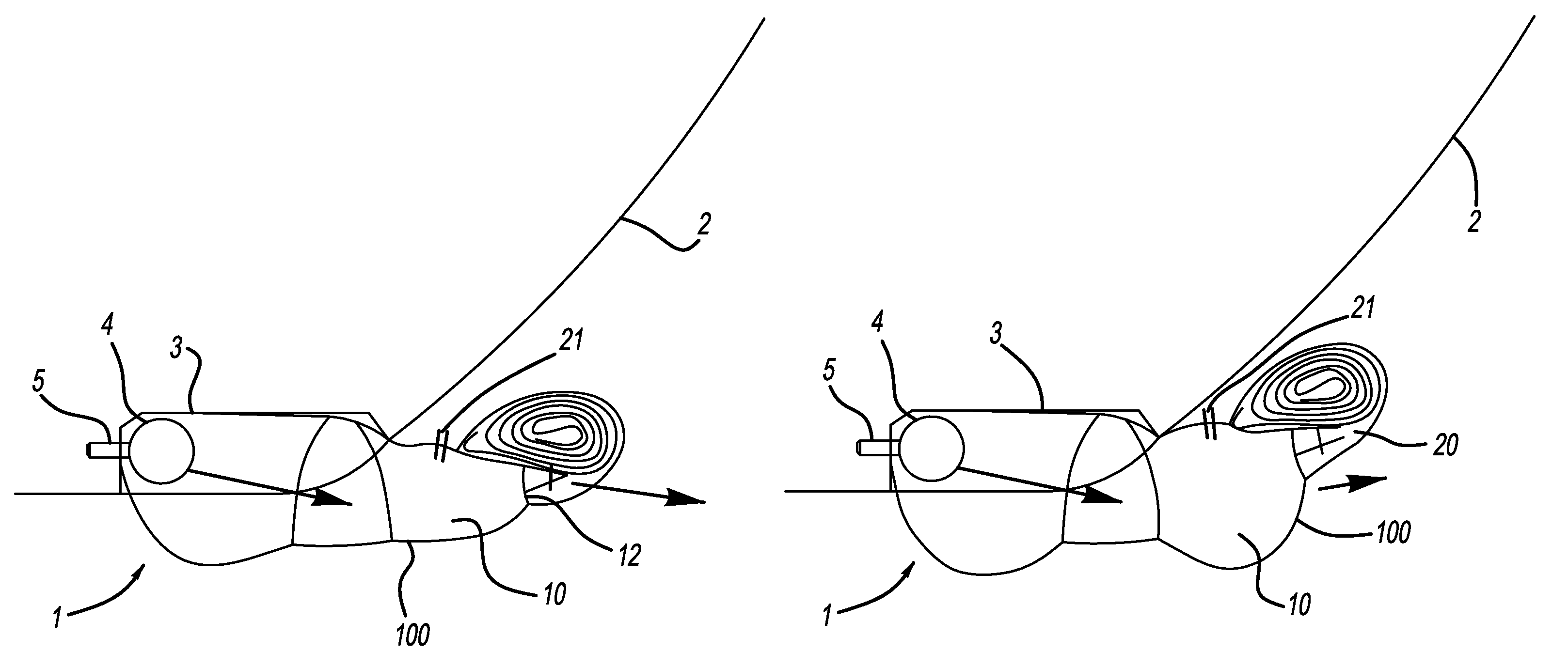 Apparatus for protecting the knee region of a vehicle occupant