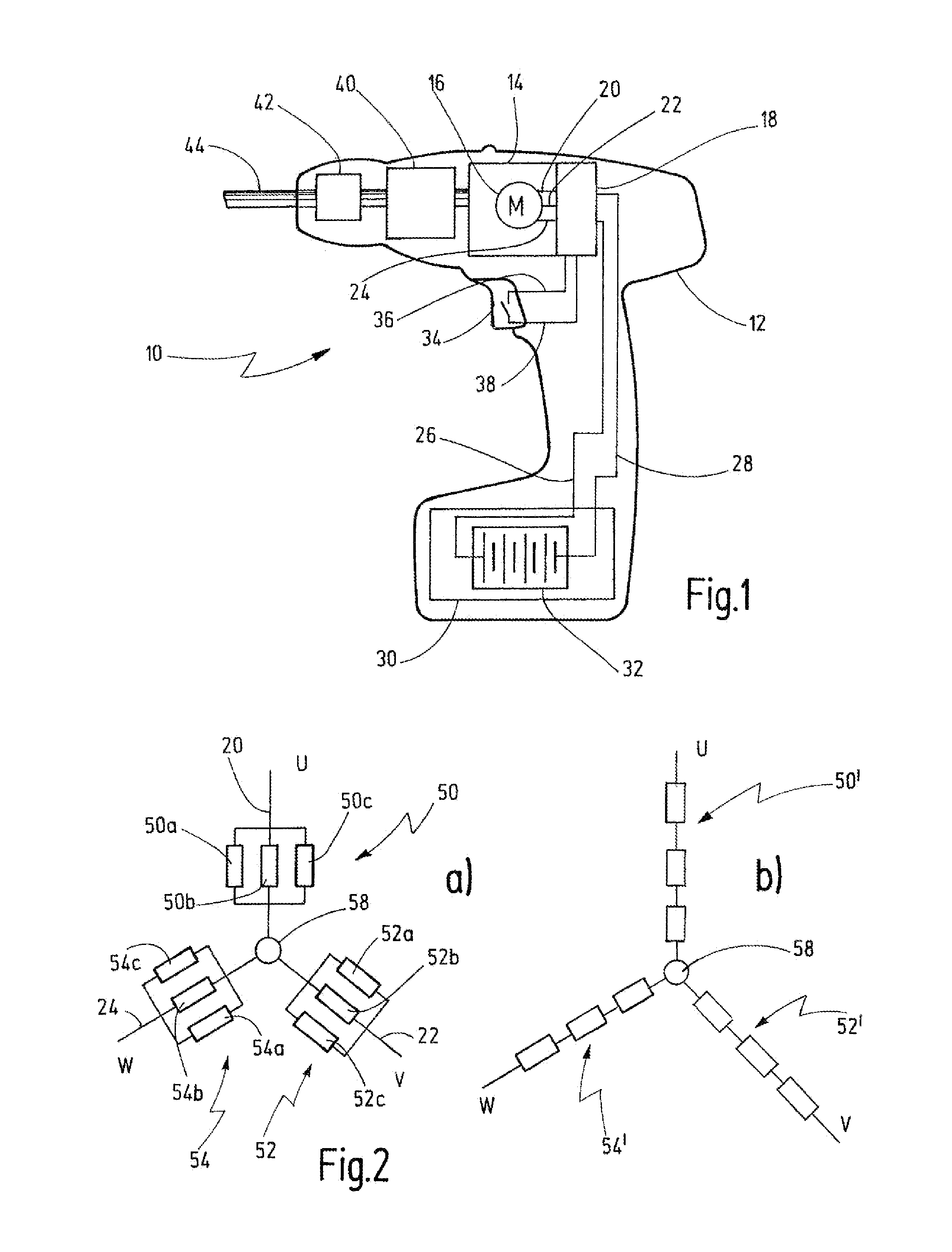 Electric Motor Having Electrical Connector Rack