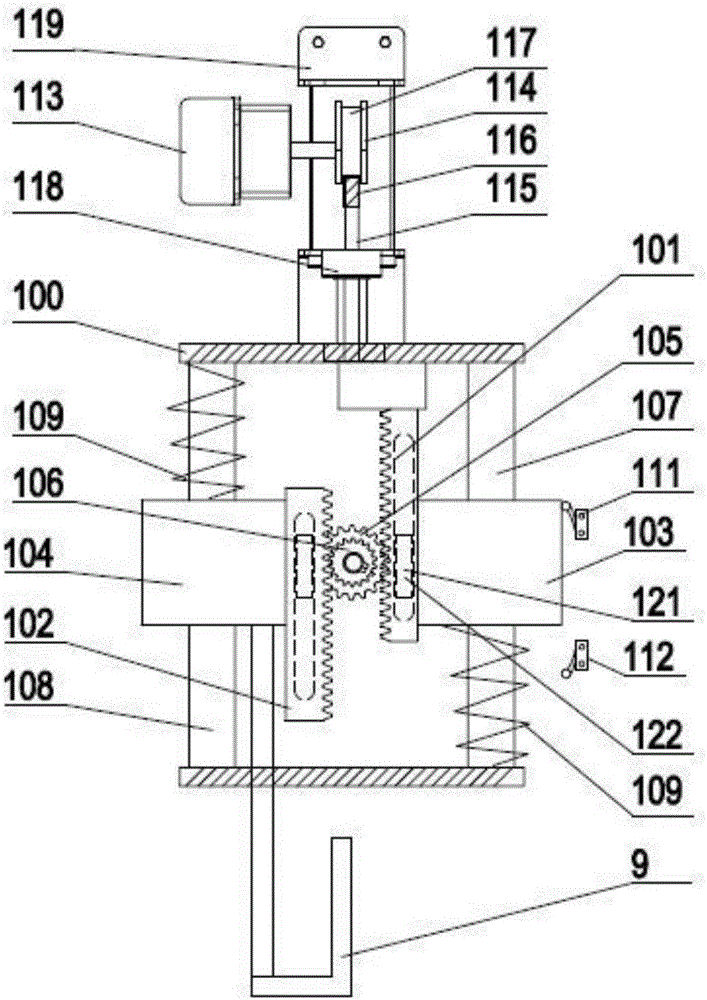 Automatic alloy strip surface cleaning mechanism