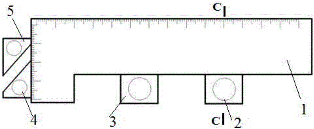 Easy-to-move ruler