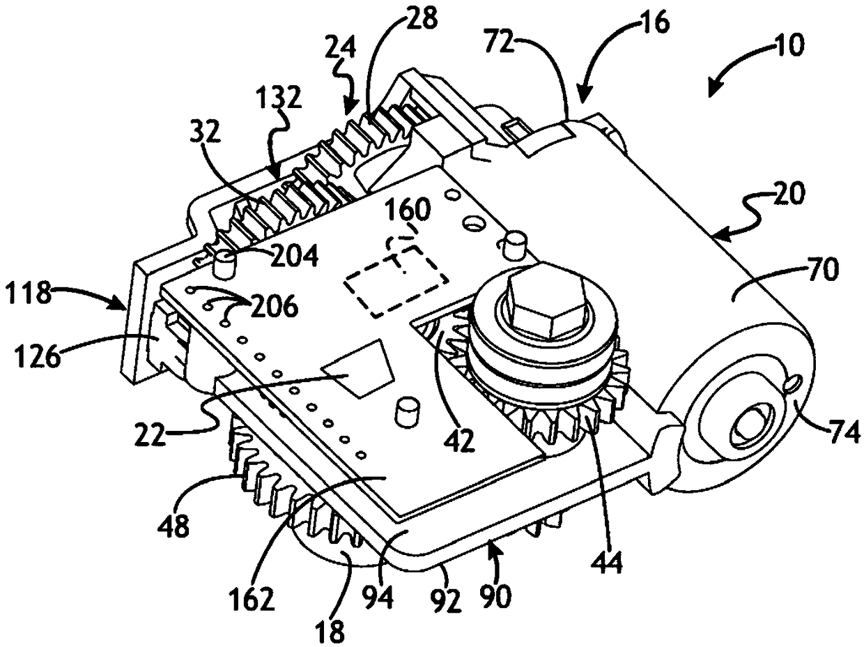 Actuator assembly for a transmission shifter