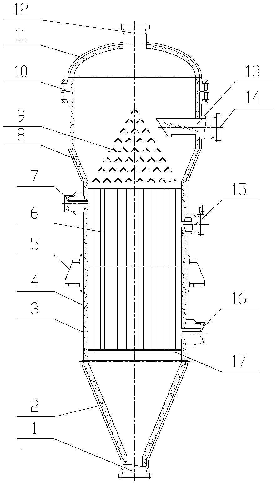 A detachable plate type indirect heating coal pyrolysis device