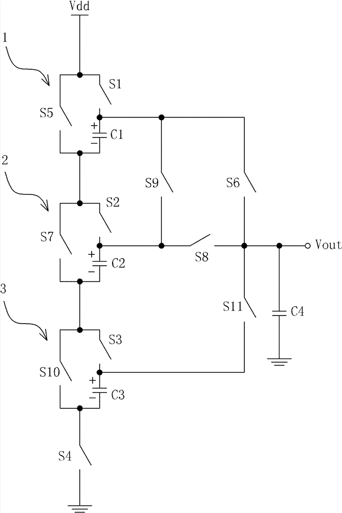 Capacitor charge pump