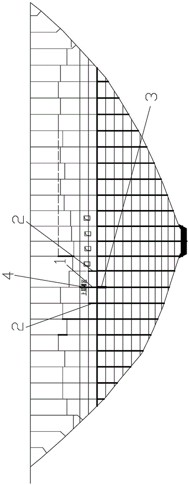 The method of preventing the opening of the lower irrigation area during joint grouting of arch dams