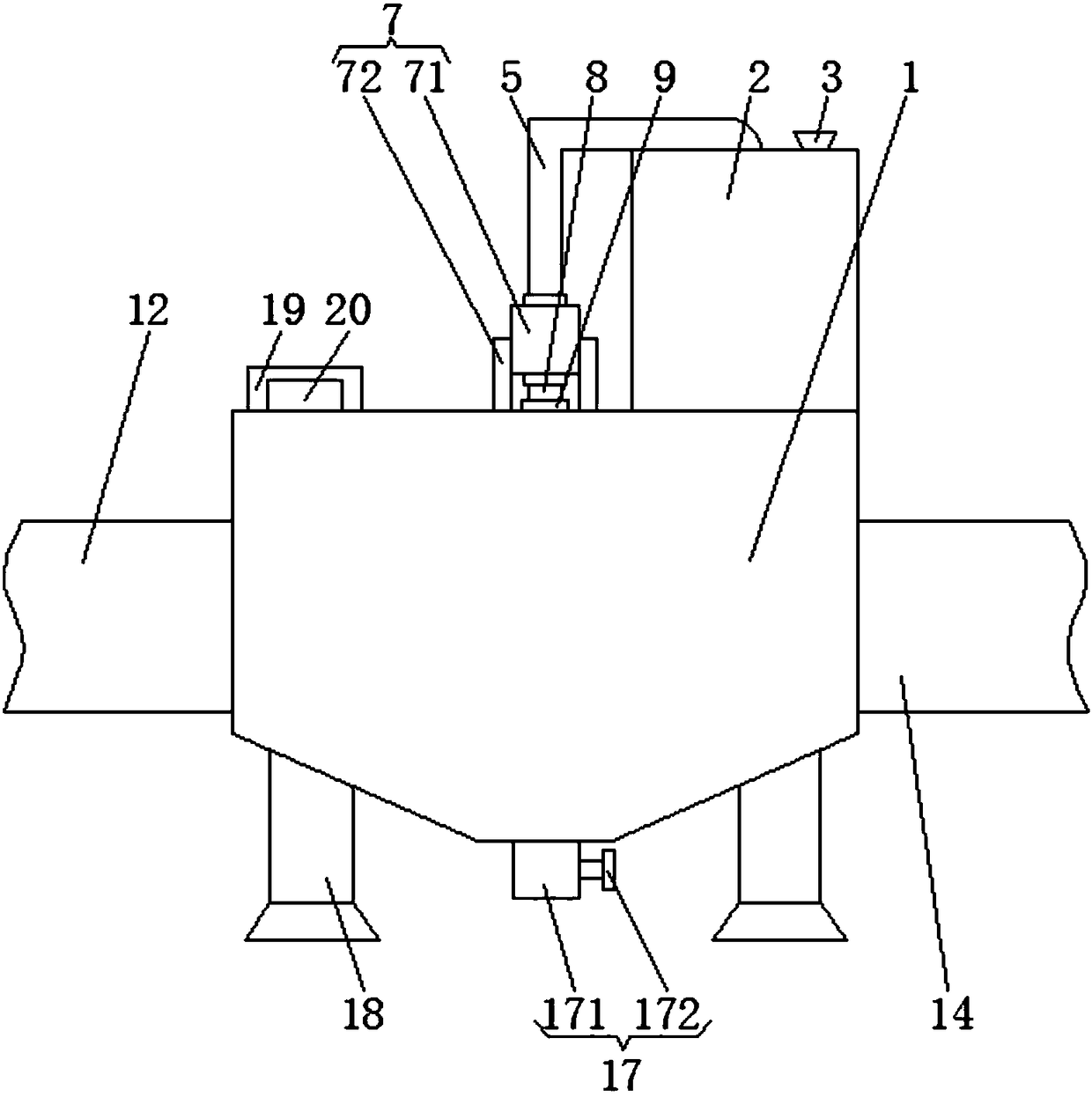 Flue gas purification equipment for industrial waste incineration