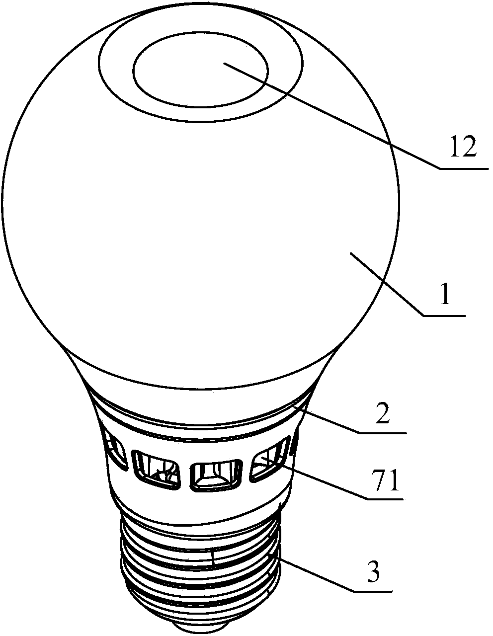 LED (Light Emitting Diode) bubble lamp