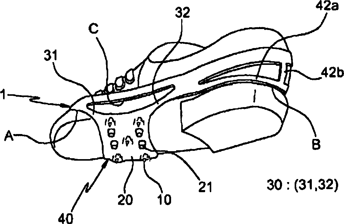 An antiskid safety crampon applicable to numerous shoe types