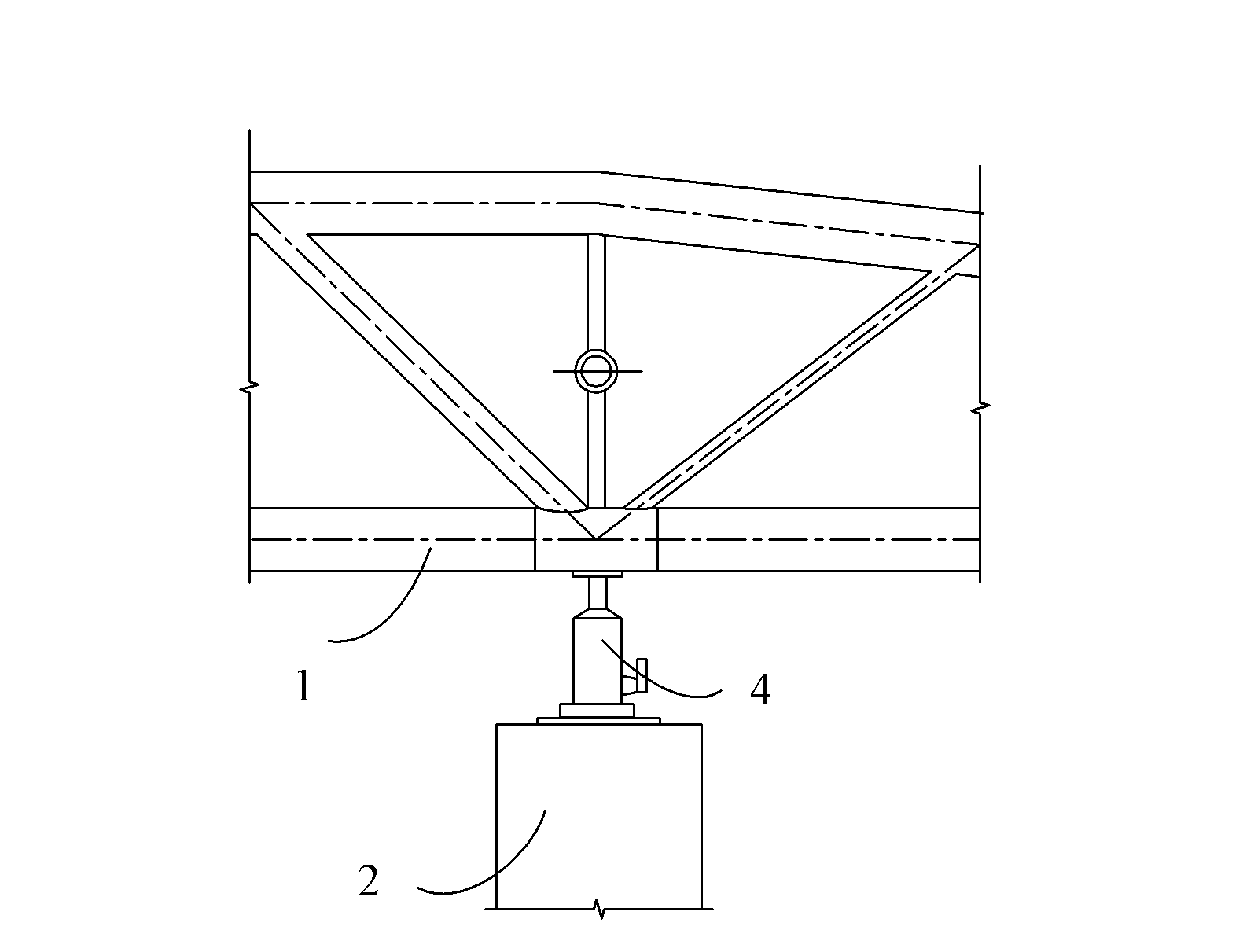 Unloading control method for steel structure temporary bracing