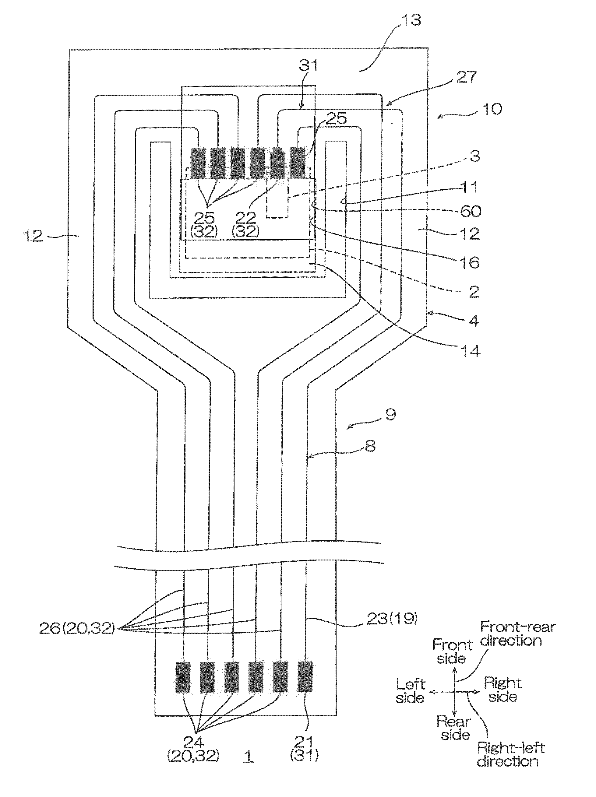 Suspension  board with circuit