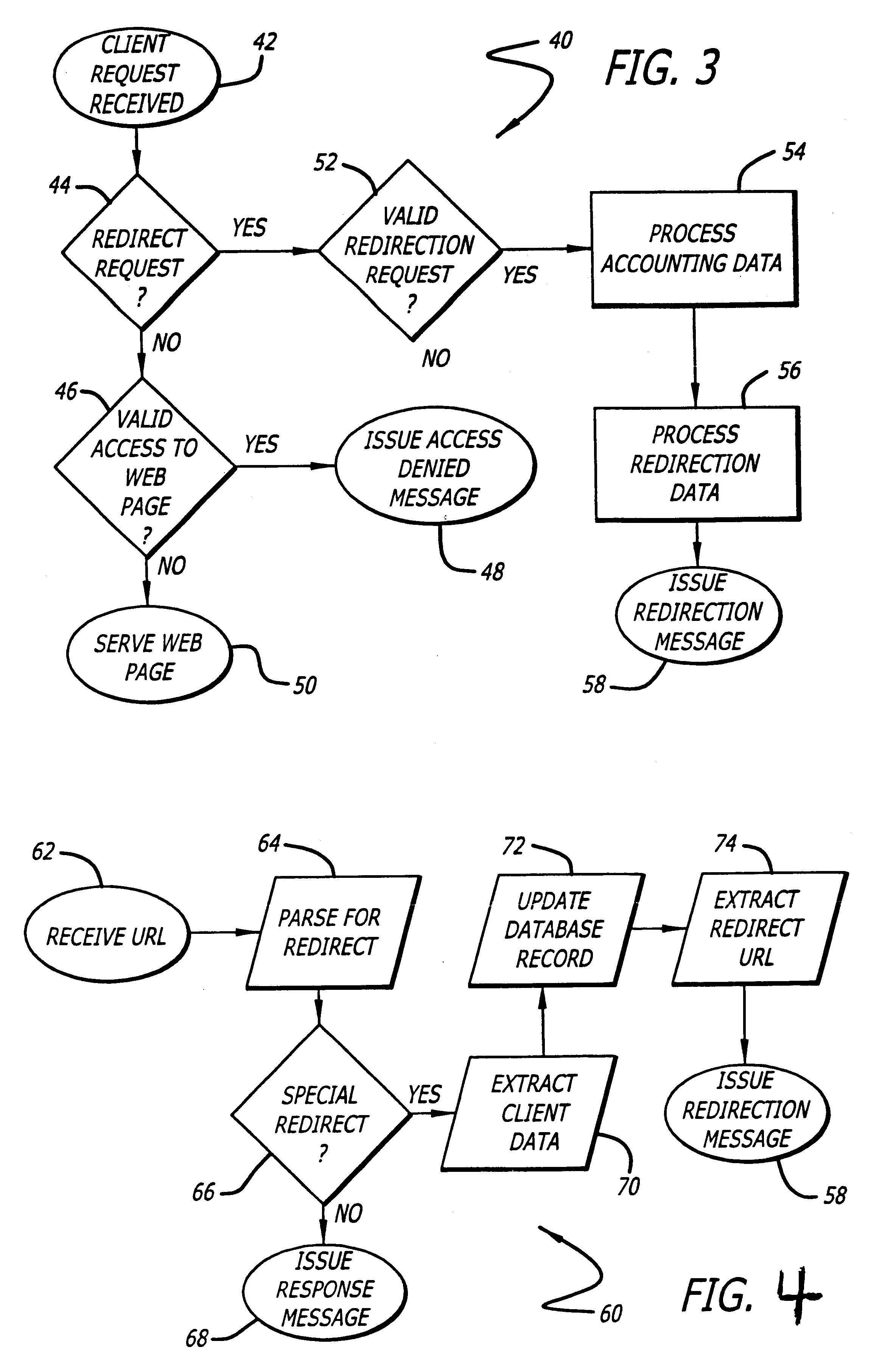 Method and apparatus for redirection of server external hyper-link references