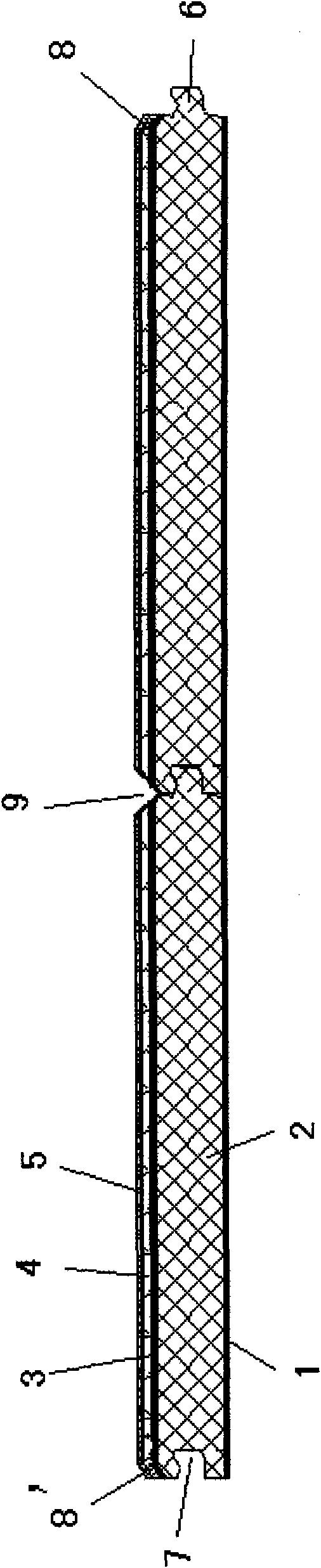 Composite floor board with bevel edge and manufacture technology thereof