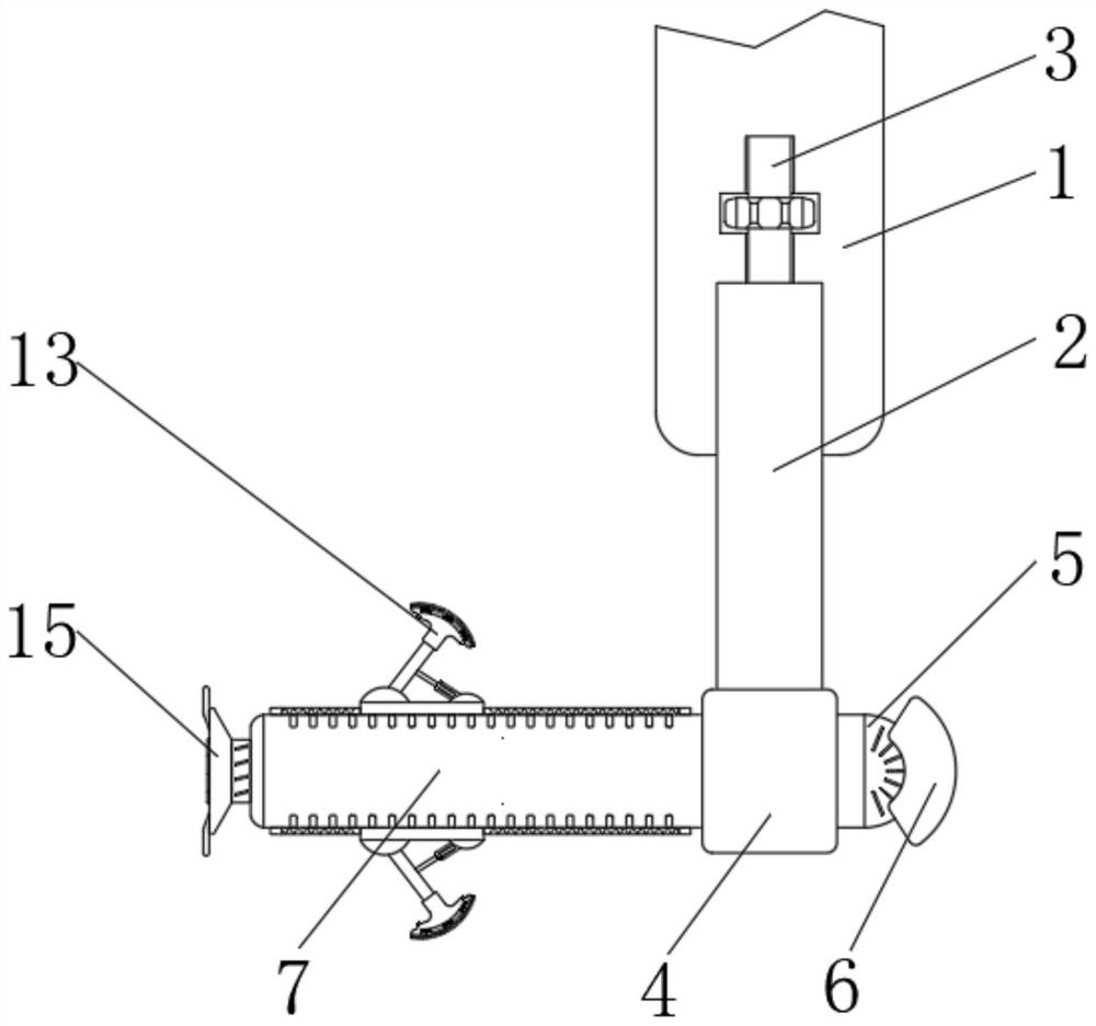 Rust removal device for internal cavity of hardware