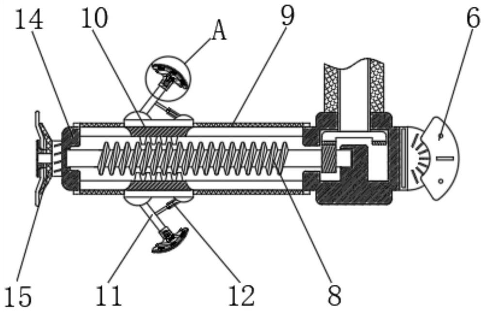 Rust removal device for internal cavity of hardware