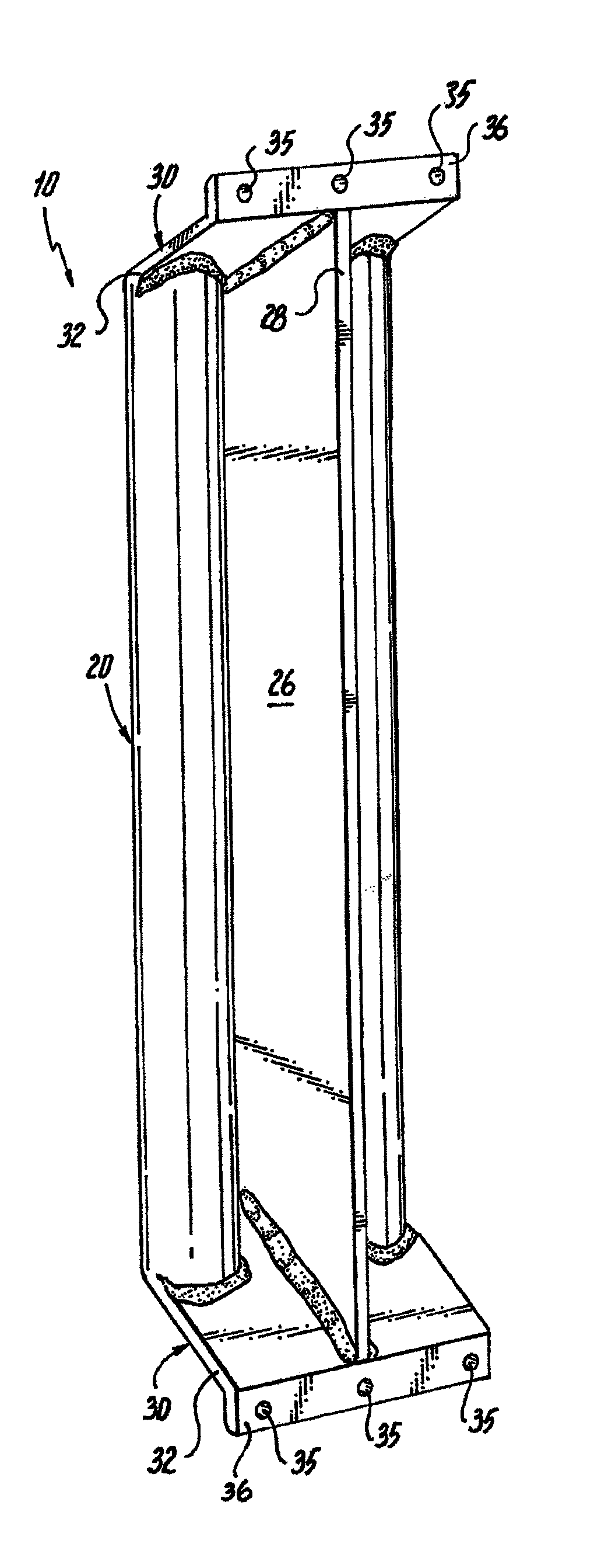 Ligature-resistant vertical grab bar