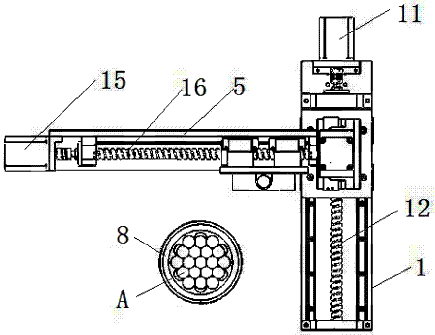 Chestnut kernel arrangement and placement machine based on three-axis ball screw sliding table and work method of chestnut kernel arrangement and placement machine