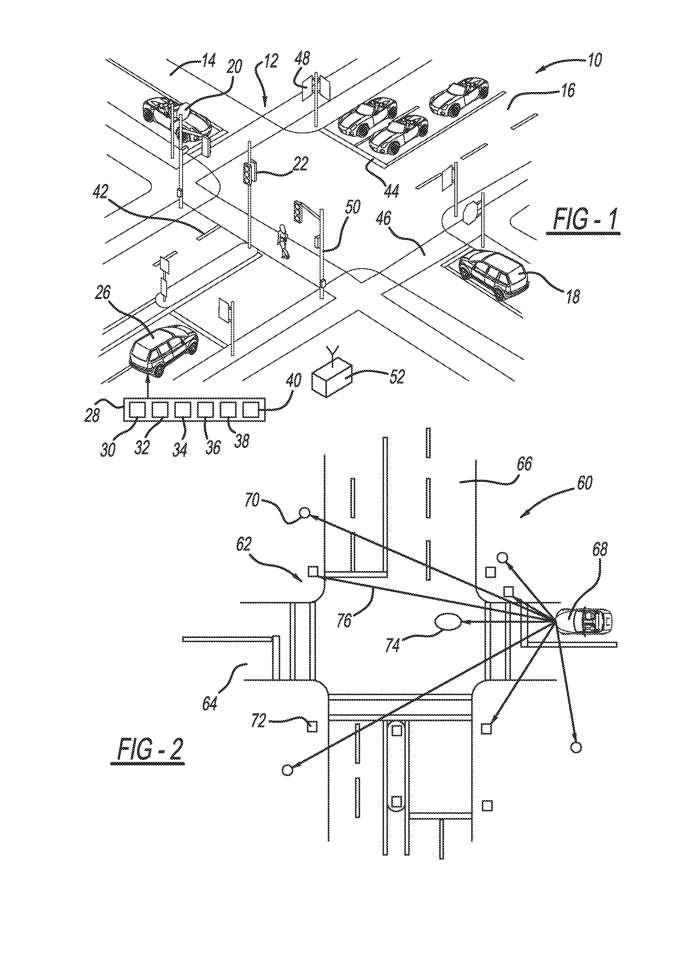Vehicle positioning in intersection using visual cues, stationary objects, and GPS