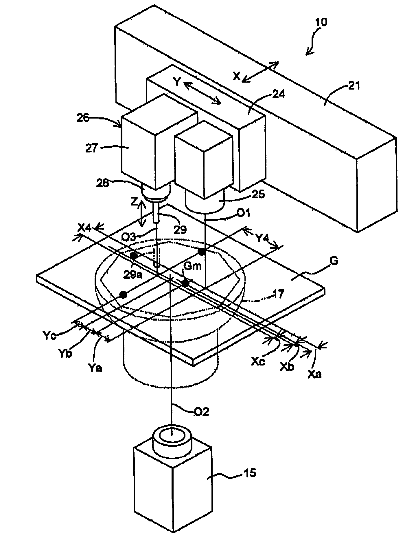 Calibration method and device in electronic component mounting apparatus