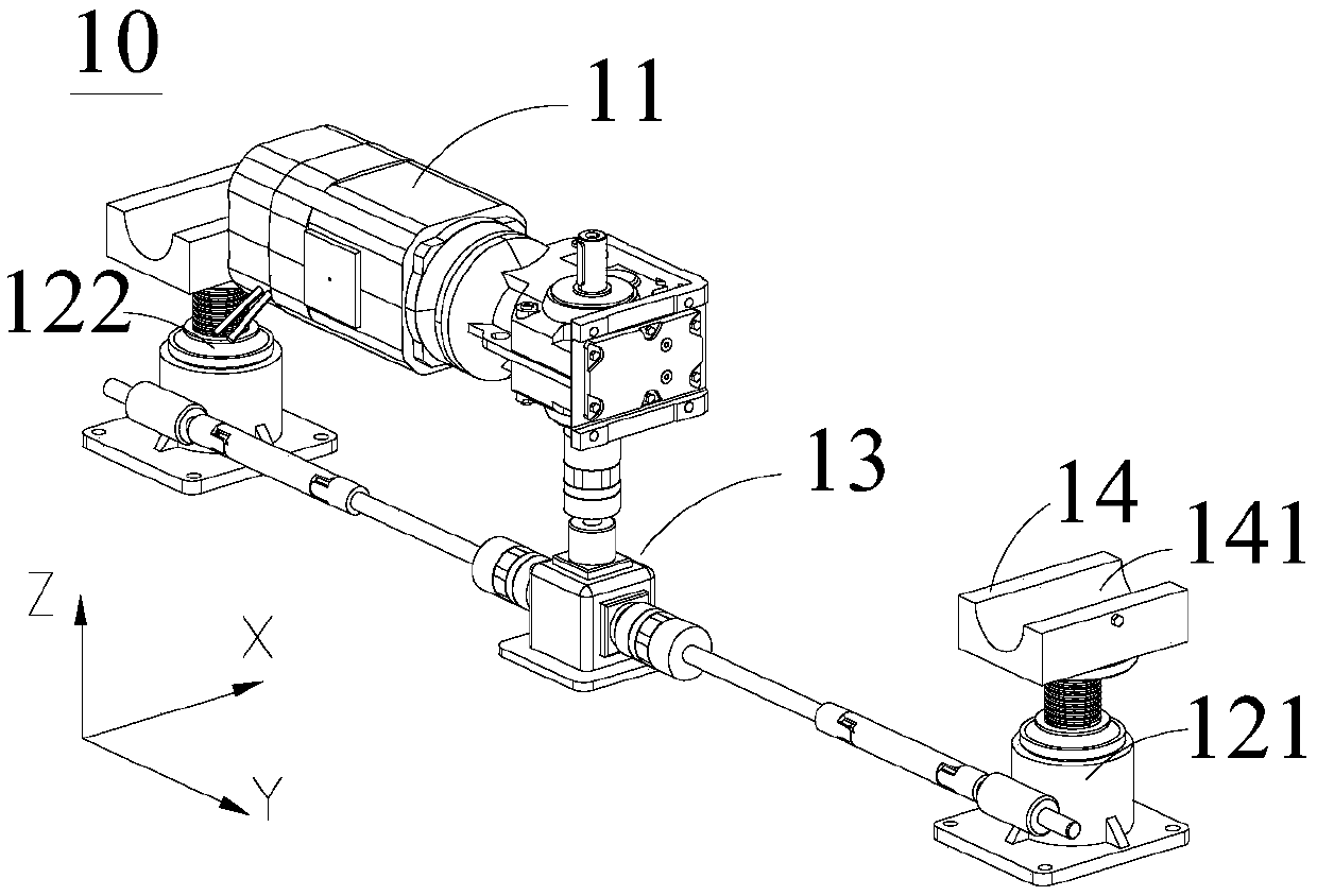 Trolley moving device and trolley transferring system with same