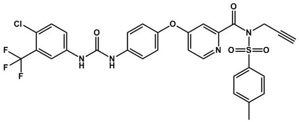 Nano preparation of porous material coated alkynyl modified sorafenib derivative and silver, preparation method and application thereof