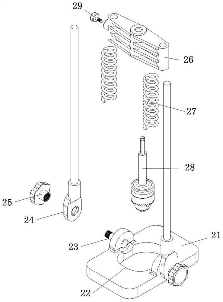 Auxiliary drilling device for hardware