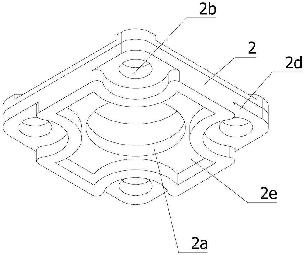 Combined type bearing seat forging device and forging process