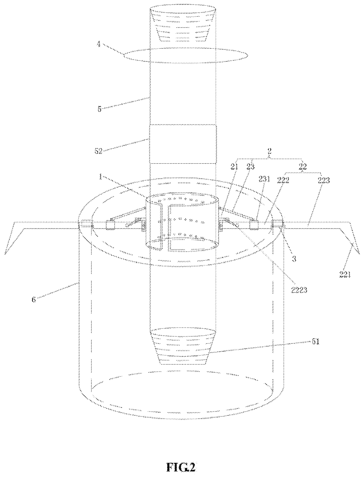 Apparatus and method for cleaning rock debris when deep-water surface drilling is done